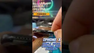 Simple hacks on how to clean or repair an iphone x which is default in charging. #fyp #iphone