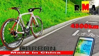 китайский карбоновый велосипед после 4500км пробега (реплика pinarello dogma 65.1)