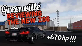 REVIEWING THE NEW Z06 CORVETTE !!! - Greenville Roblox