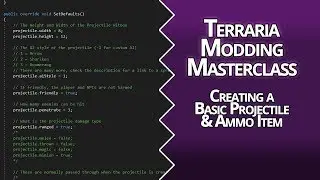 BASIC PROJECTILE & RECIPES - LESSON 05 - TERRARIA MODDING MASTER CLASS