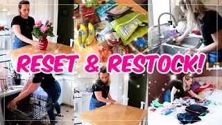 RESET + RESTOCK! CLEAN WITH ME, GROCERY HAUL, MEAL PLAN FOR THE WEEK! GET IT ALL DONE 2024