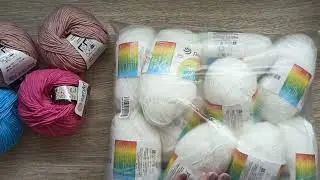 ПРЯЖА обзор посылочки РАДУЮ смоего ХОМЯКА