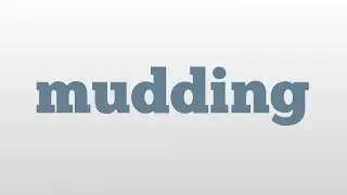 mudding meaning and pronunciation