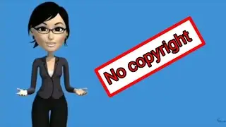 No copyright green screen girl explainer cartoon.