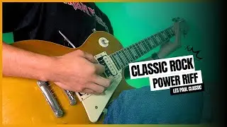 Classic Rock Power Riff | Killer Riff on Epiphone Les Paul Classic | Easy to Learn Power Chords
