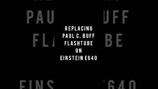Replacing Paul C. Buff Flashtube On Einstein E640 