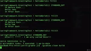 4.9  Running JUnit 5 Tests from Command Line with Gradle