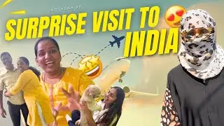 Surprise Visit to India🇮🇳😍.. Parents Shocking reaction😱😱