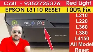 epson l3110 red light blinking solution l3210 service required solution