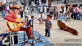 BOTTLENECK BLUES - a UNIQUE version of ‘Sixteen Tons’ on the Street in Chester