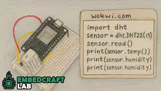 NO HARDWARE NEEDED! - Read Temperature & Humidity with ESP32 & DHT22 on Wokwi