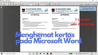 Cara Membuat 1 Lembar kertas bisa menjadi 2 Halaman