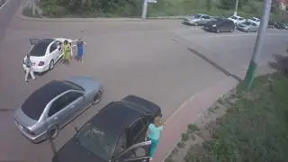 ДТП г.Караганда пересечение улиц Шахтеров-Приканальная 11.07.2016