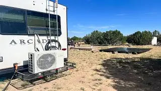 EG4 24k BTU Solar Mini Split Plug & Cool Install On 5th Wheel Camper