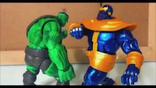 THANOS & RED HULK vs. WORLD BREAKER HULK & SENTRY | (Marvel Stop Motion)