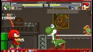 Mugen Mario Series vs Sonic Series (4v4 Battle)