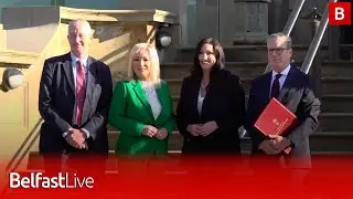 Starmer meets O’Neill and Little Pengelly in first Northern Ireland trip as PM
