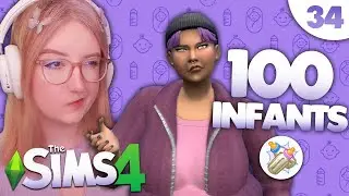 My Sim is TIRED of this Challenge - 100 Infants Challenge [34] | The Sims 4