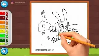 Spongebob SquarePants - Drawing And Coloring For Kids! Magic Fingers Art