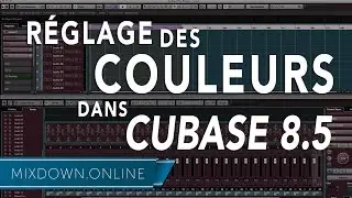 Réglage des COULEURS dans CUBASE 8.5