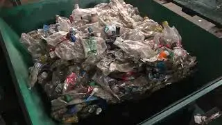 дробление пластиковых бутылок