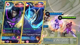 CRAZYTASTICC X YUZUKE IN ONE TEAM = ENEMY AUTO SURRENDER!!! | TOP GLOBAL ALUCARD CONNECTION | MLBB