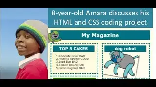 8-Year-Old Coder Reviews His Project at Early Genius Coding Kids