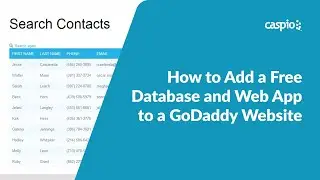 Adding a Free Database and Web App to a GoDaddy Website