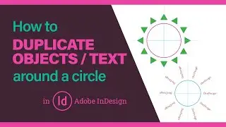 How to duplicate objects around a circle - Indesign