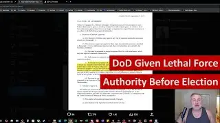 First Time In US History DoD Lethal Force State Side-- NOS