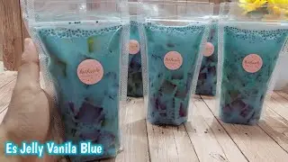 RESEP ES JELLY VANILLA BLUE POP ICE, SEGER BANGET