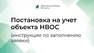 Постановка на учет объекта НВОС (инструкция по заполнению заявки)