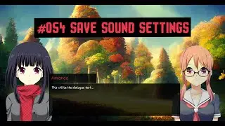 Create a Visual Novel from Scratch in Unreal Engine 5 - #054 - Save Sound Settings