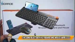 CHESONA Bluetooth Keyboard and Mouse Wireless