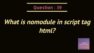 nomodule in script tag html?
