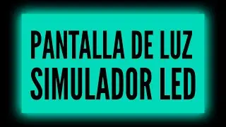 PANTALLA LED AZUL CYAN | Simulador Led | NEON ✨ 10 Horas