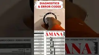 Run Amana Diagnostics with Error Code Sheet. 