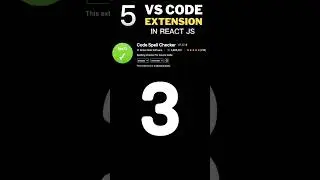 5 VScode Extension in React Js  | Prettier,  React Js  