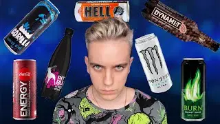ASMR Carbonated Energy Drinks Review🍹ASMR ENERGY DRINKS REVIEW