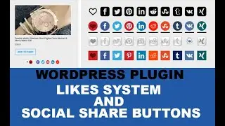 Wordpress  Plugin - Likes system and social share buttons