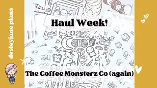 Planner & Journal Haul - The Coffee Monsterz Co again!