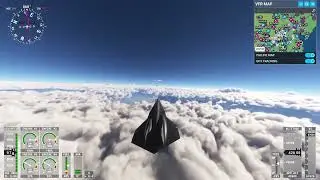 MSFS 2020 Darkstar from Washington, Ronald to New York (Storm)