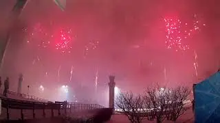 открытие катка на ВДНХ. Фейерверк