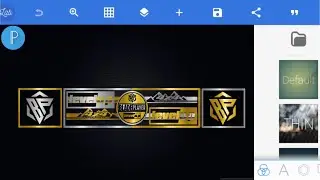Blade player YouTube cover logo | How to make YouTube cover page for gold and silver logo design