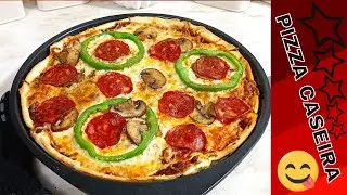 PIZZA CAPRICCIOSA caseira igual a uma pizzaria! Você não vai mais comprar Pizza depois deste vídeo!