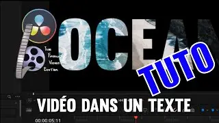 Une vidéo dans un texte - une transition étonnante 😎 - Tutoriel davinci resolve