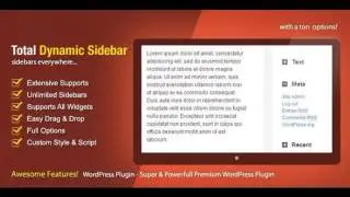 Preview Total Dynamic Sidebar WordPress