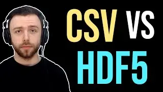 HDF5 vs CSV for storing financial data