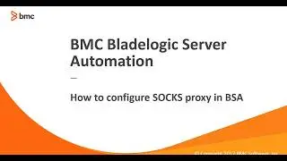 Creating SOCKS proxy server objects in Server Automation