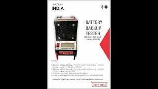 Introducing Battery Backup Tester 7G + Test Report Generation | Part 1